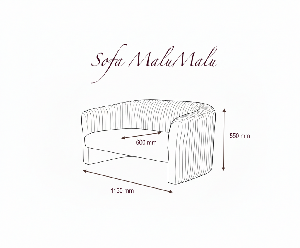 Sofa MaluMalu Czekoladowa