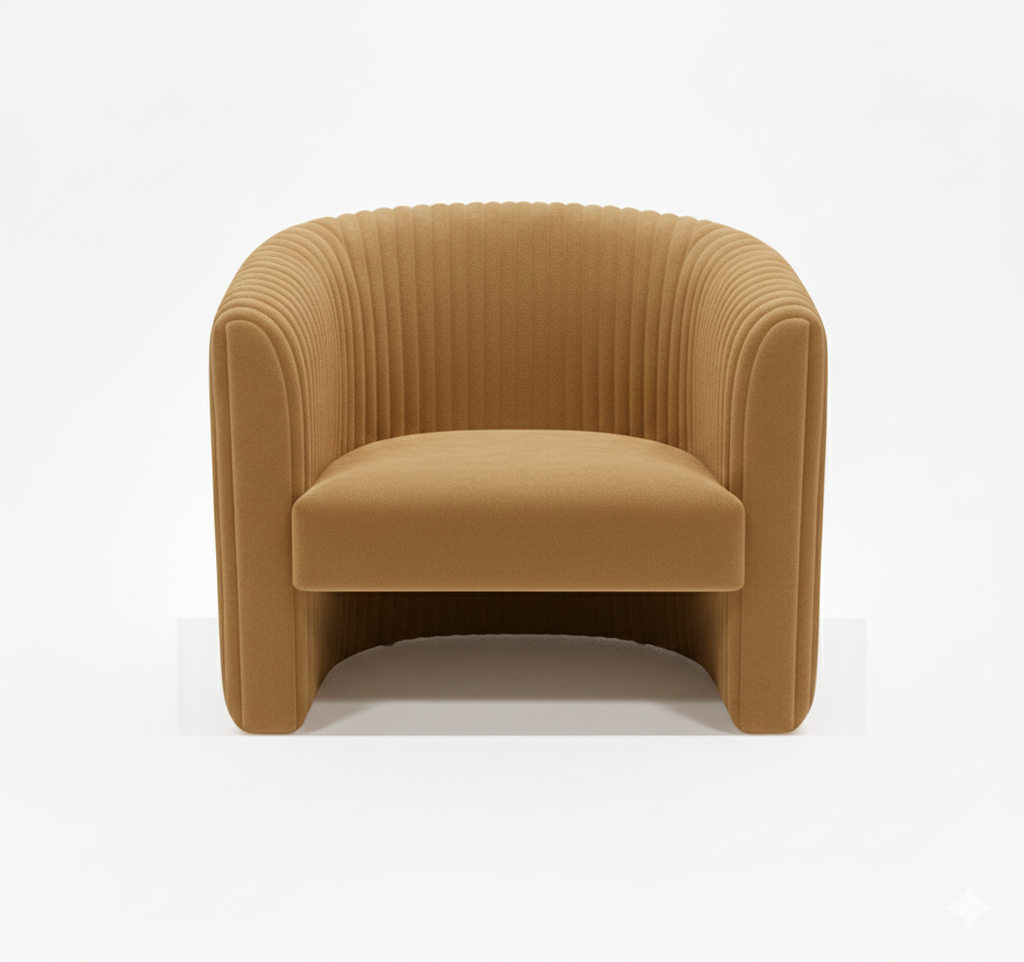 Fotel MaluMalu Musztardowy