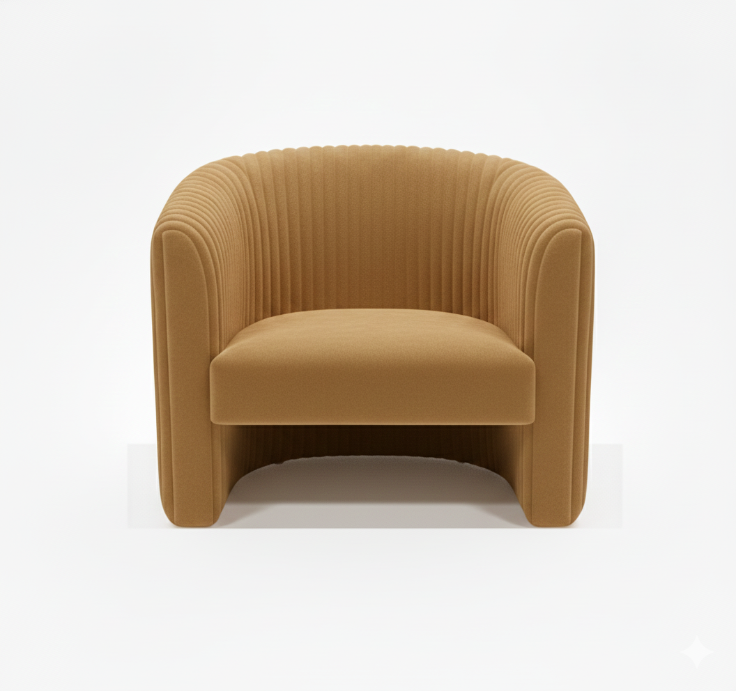 Fotel MaluMalu Musztardowy